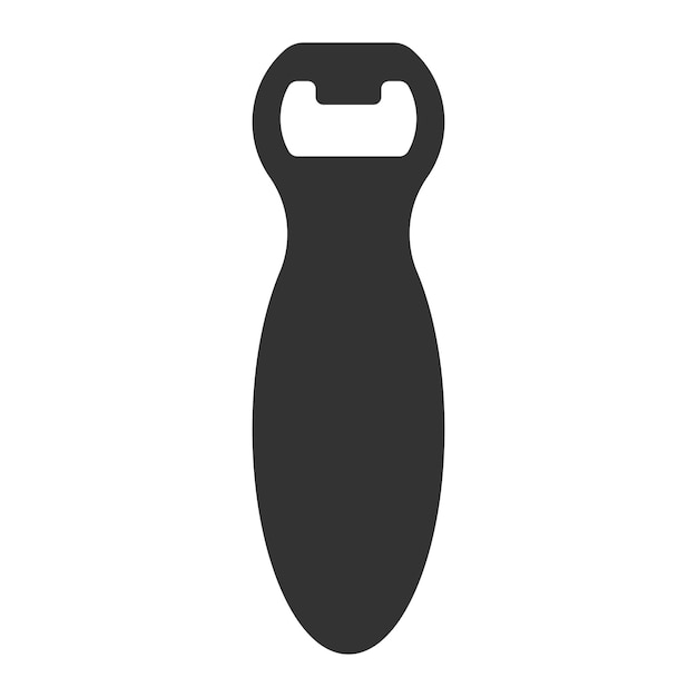 Bottle opener icon vector