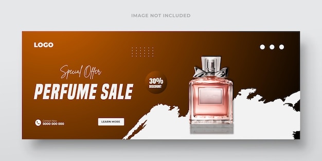 Vector a bottle of perfume is shown on a brown background