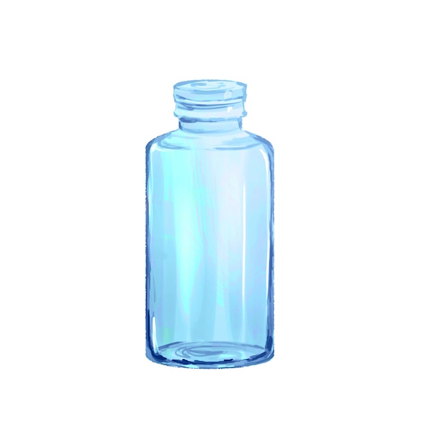 Bottle. On a white background.