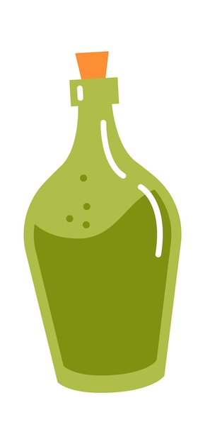 Bottle with liquid icon Vector illustration