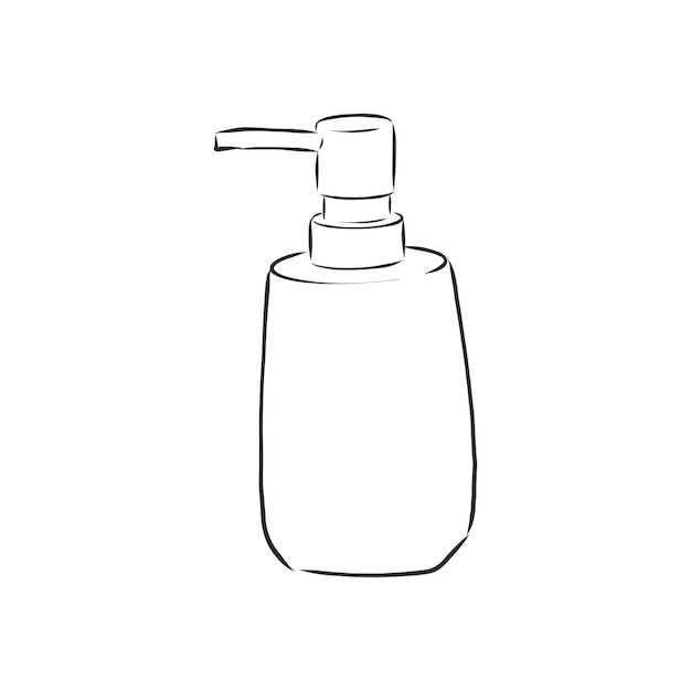 Bottle with liquid soap and dispenser Jar for lotion balm or cream