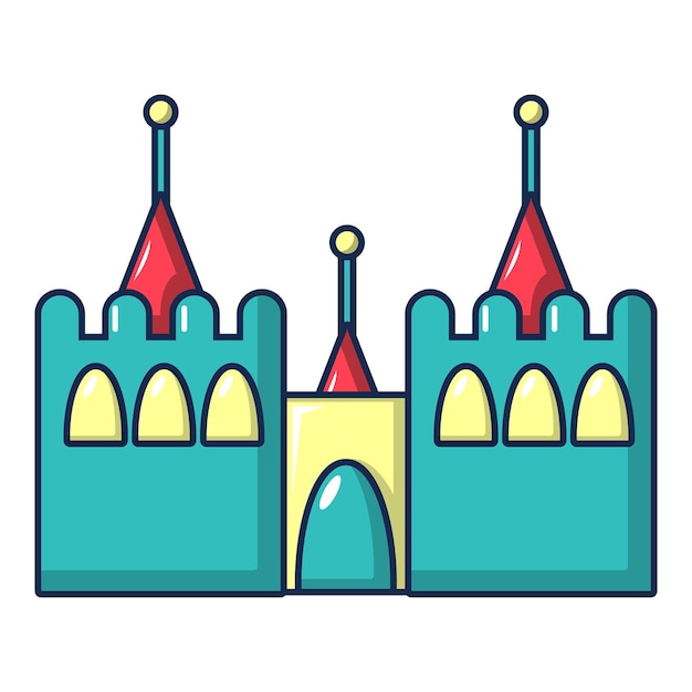 Bouncy castles icon Cartoon illustration of bouncy castles vector icon for web design