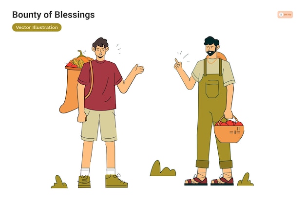 Bounty of Blessings Illustration