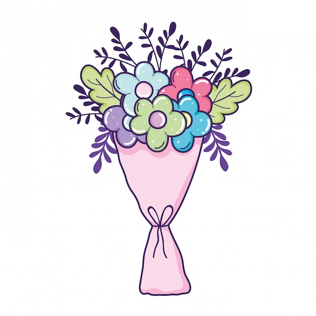 Bouquet of flowers icon