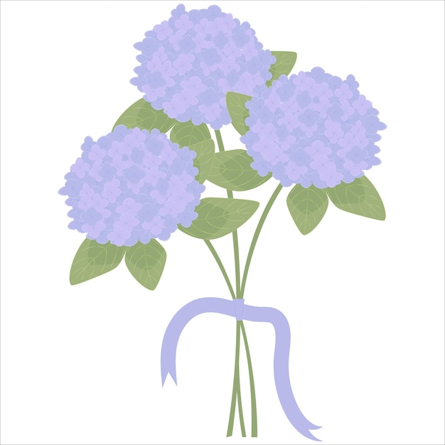 Bouquet of Purple Hydrangea