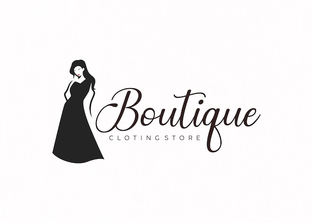 Boutique shop business logo template design