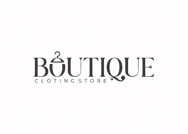 Boutique shop logo template