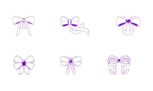 Bow Vectors Icon Set