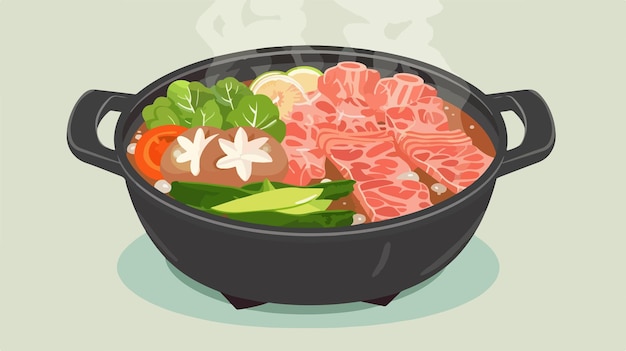 a bowl of food with meat and vegetables on it