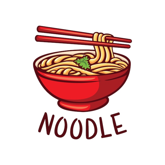 A bowl of noodle with chopstick