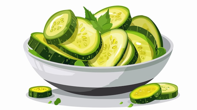 a bowl of sliced cucumbers with the words lemons on it