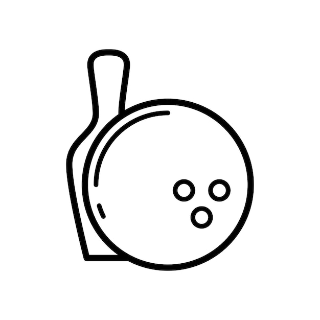 bowling ball icon design vector template