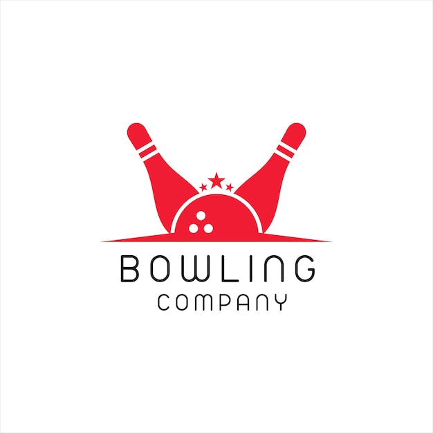 bowling logo sport design template