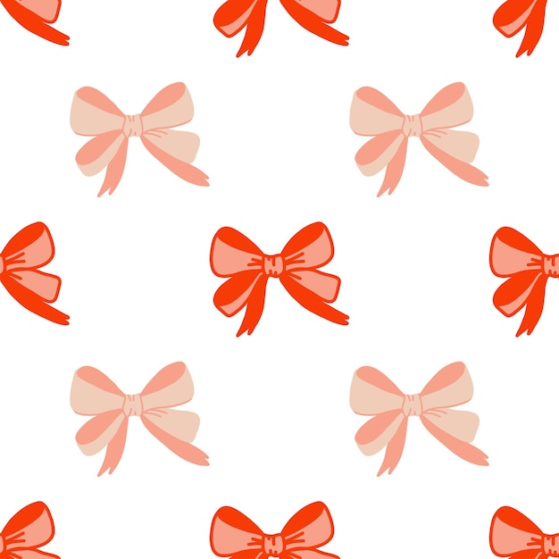 Bows seamless vector patternCelebration designGreat for packaging wallpaper cover