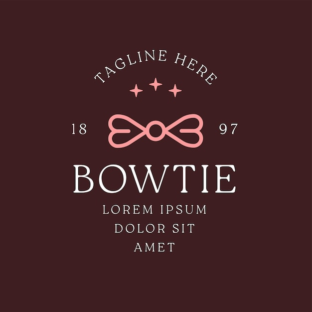 Bowtie logo icon design vector template