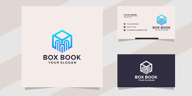 box book logo template