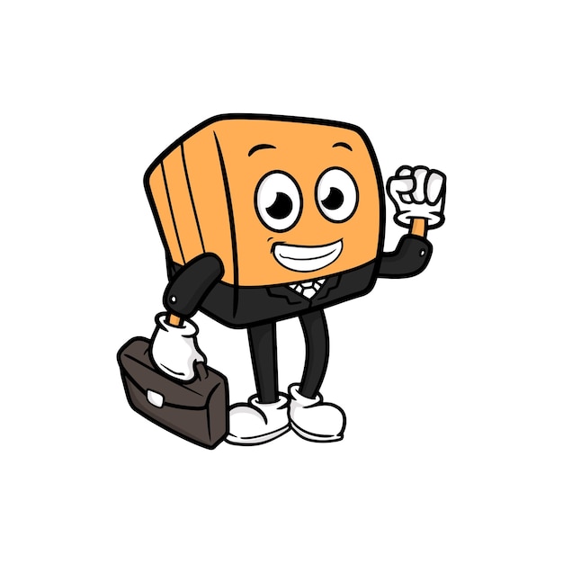 Box cartoon character