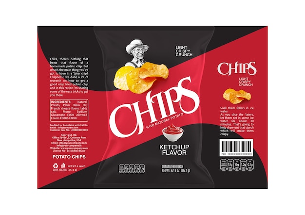 a box of chips that says chips on it