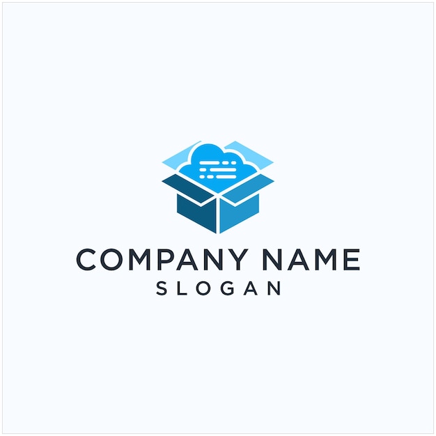 Box cloud logo design