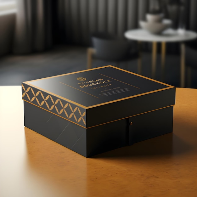 Box mockup design Packaging visualization virtual box prototyping and box design presentation