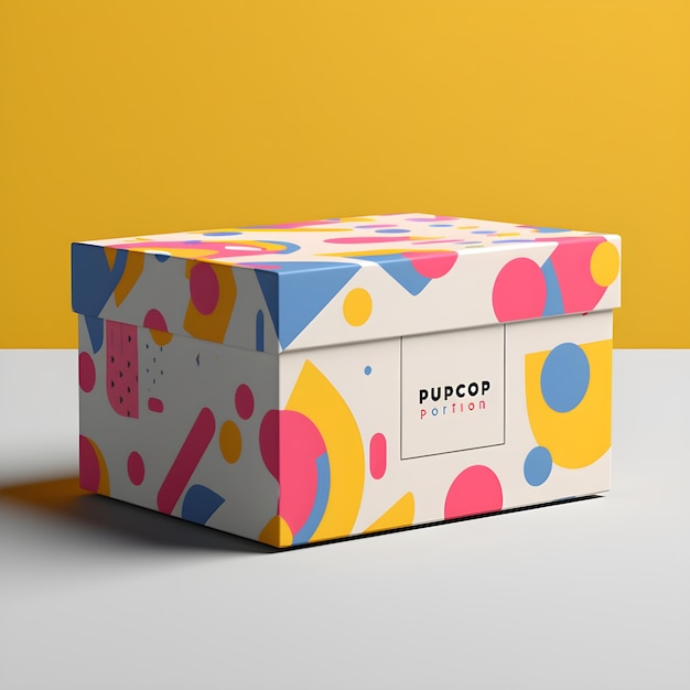 Vector box mockup design packaging visualization virtual box prototyping and box design presentation