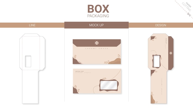 Box packaging   die cut template