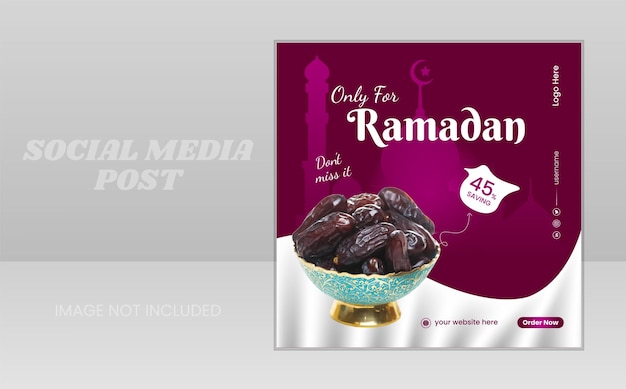 A box that says'only for ramadan'on it