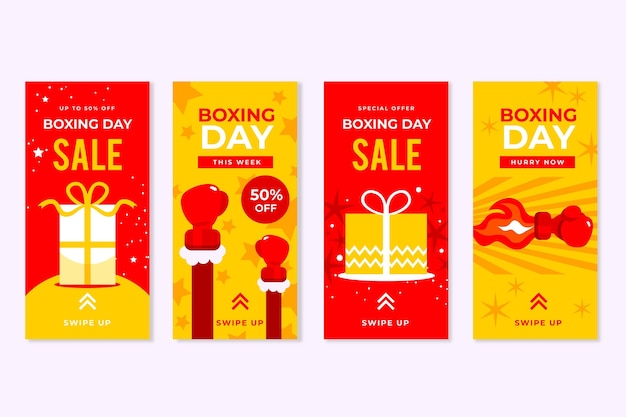 Boxing day sale instagram stories collection