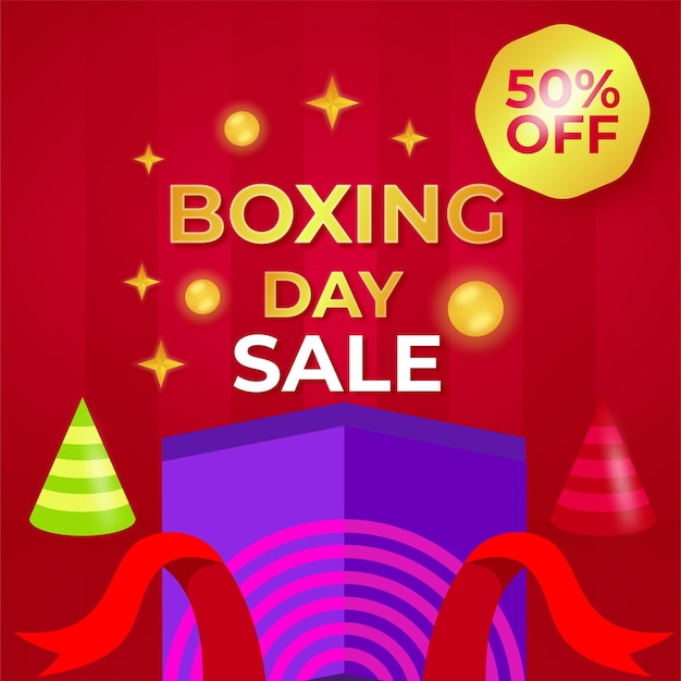 Boxing day sale template surprise