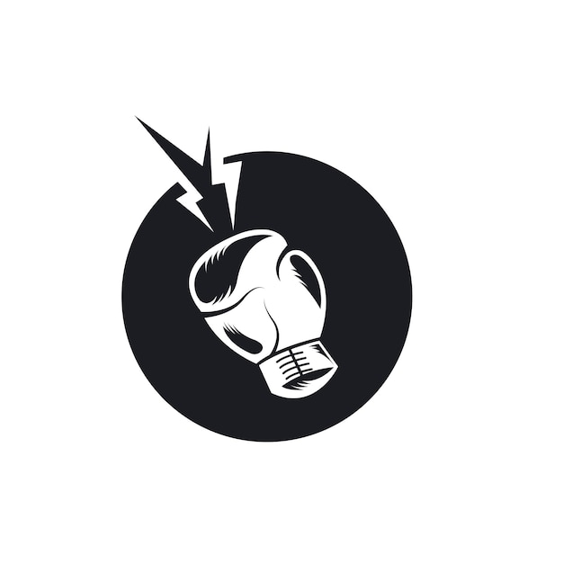 Boxing gloves icon vector illustration design template