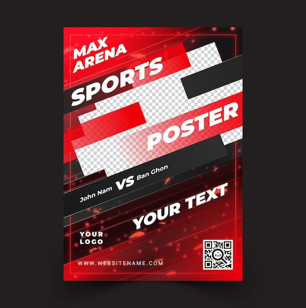 Boxing Poster Flyer template Vector EPS template Premium EPS