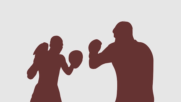 Boxing Silhouette