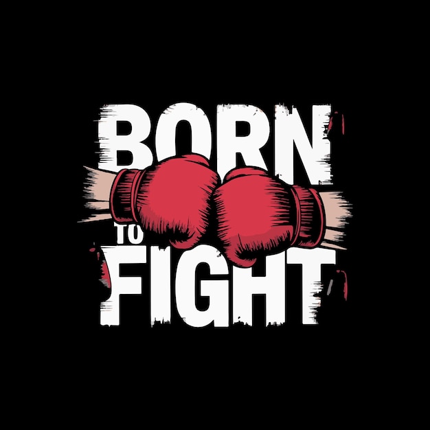 Boxing t shirt design