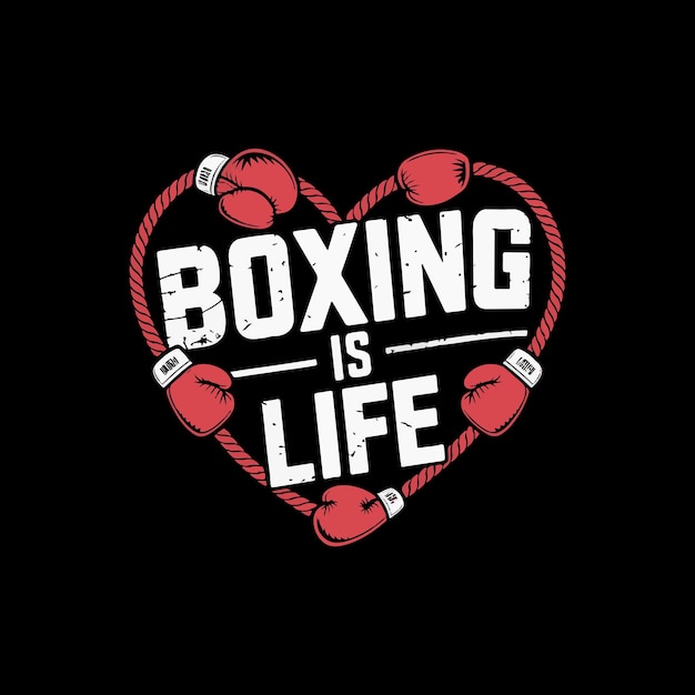 Boxing t shirt design