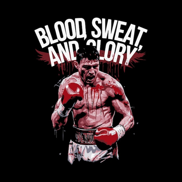 Boxing t shirt design