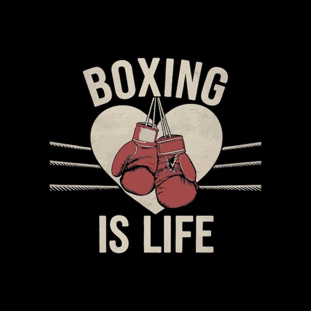 Boxing t shirt design