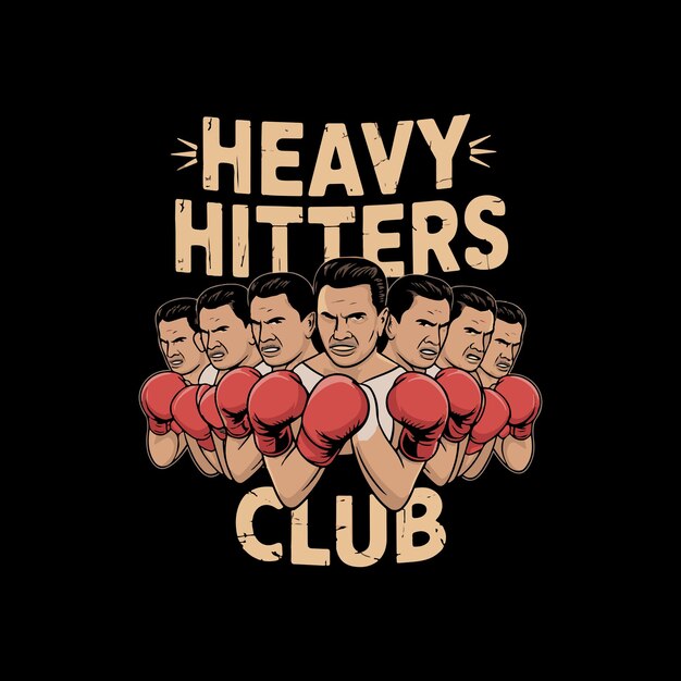 Vector boxing t shirt design