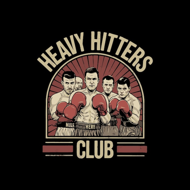 Vector boxing t shirt design