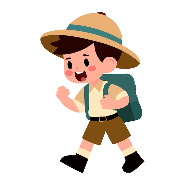 Boy Adventure Illustration