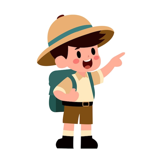 Boy Adventure Illustration