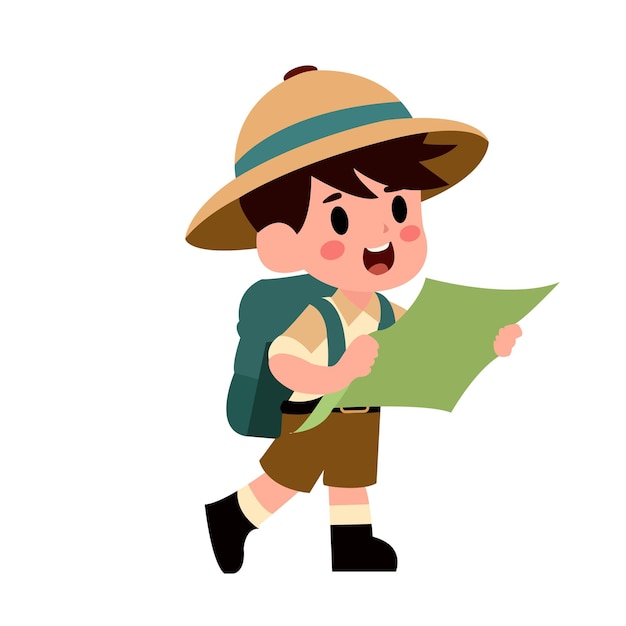 Boy Adventure Illustration