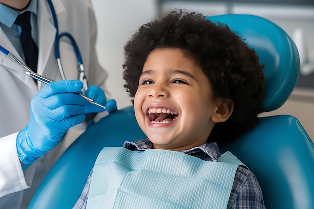 a boy is wearing a blue glove and is wearing a blue glove and holding a toothbrush