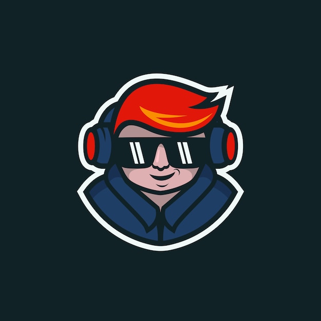 Boy mascot logo