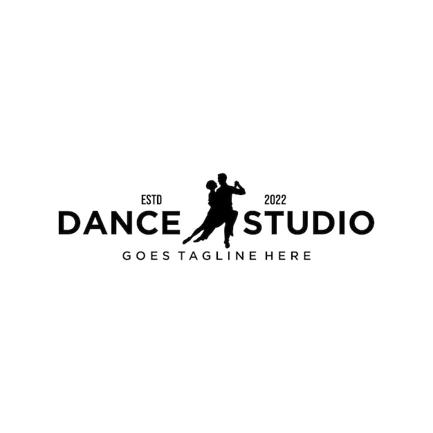 Boy And Woman Dance Logo Design