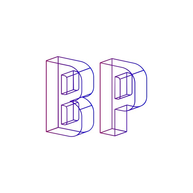 Vector bp logo design