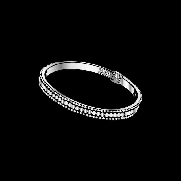 Vector a bracelet with diamonds on it and a diamond ring on the bottom