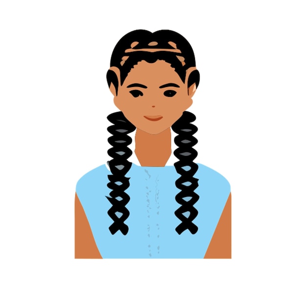 Vector braids icon