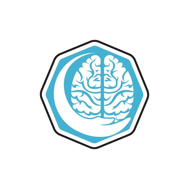 Brain care vector logo design