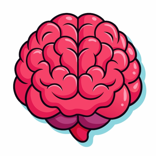 brain clipart cartoon Illustration drawing