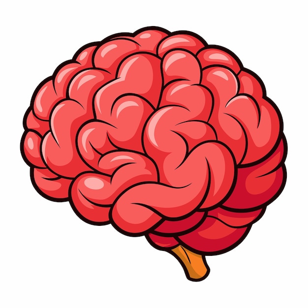 brain clipart cartoon Illustration drawing